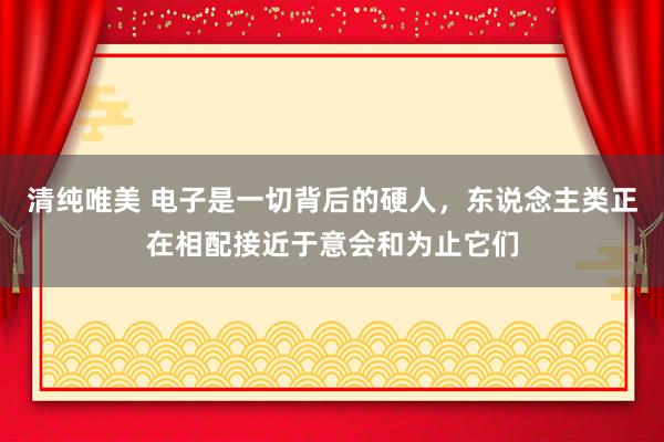 清纯唯美 电子是一切背后的硬人，东说念主类正在相配接近于意会和为止它们