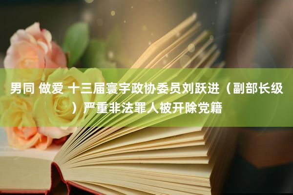 男同 做爱 十三届寰宇政协委员刘跃进（副部长级）严重非法罪人被开除党籍