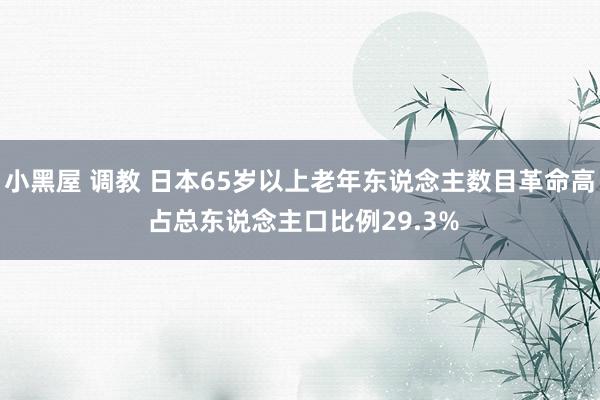 小黑屋 调教 日本65岁以上老年东说念主数目革命高 占总东说念主口比例29.3%