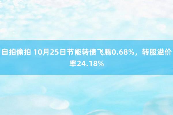 自拍偷拍 10月25日节能转债飞腾0.68%，转股溢价率24.18%