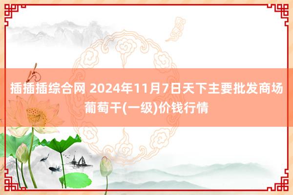 插插插综合网 2024年11月7日天下主要批发商场葡萄干(一级)价钱行情