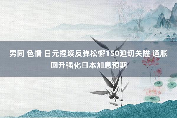 男同 色情 日元捏续反弹松懈150迫切关隘 通胀回升强化日本加息预期