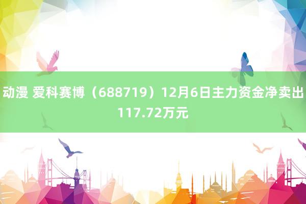 动漫 爱科赛博（688719）12月6日主力资金净卖出117.72万元