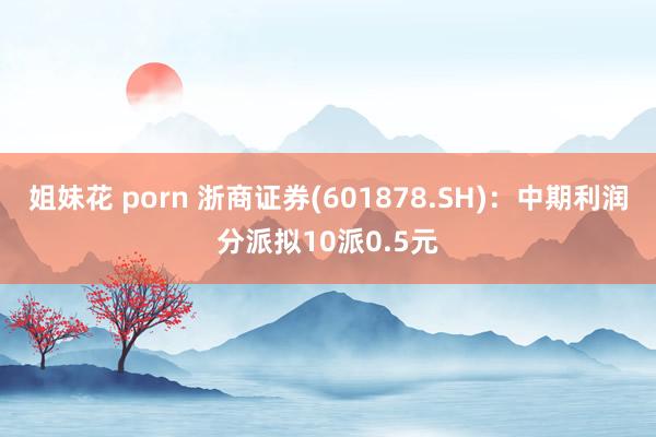 姐妹花 porn 浙商证券(601878.SH)：中期利润分派拟10派0.5元