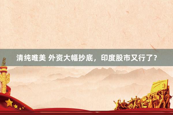 清纯唯美 外资大幅抄底，印度股市又行了？