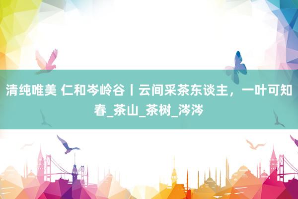 清纯唯美 仁和岑岭谷丨云间采茶东谈主，一叶可知春_茶山_茶树_涔涔